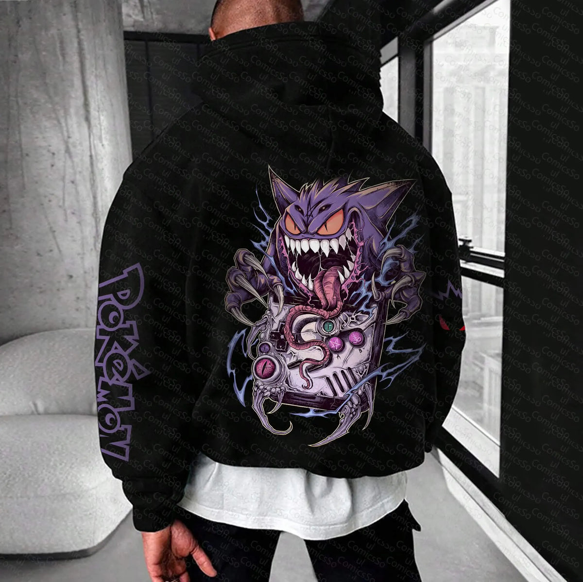 PKM-Unisex Anime Graphic Streetwear Vintage Hoodie