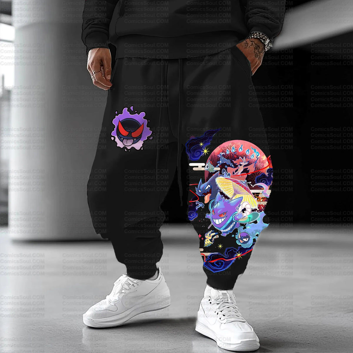PKM-Unisex Anime Inspired Vintage Pants