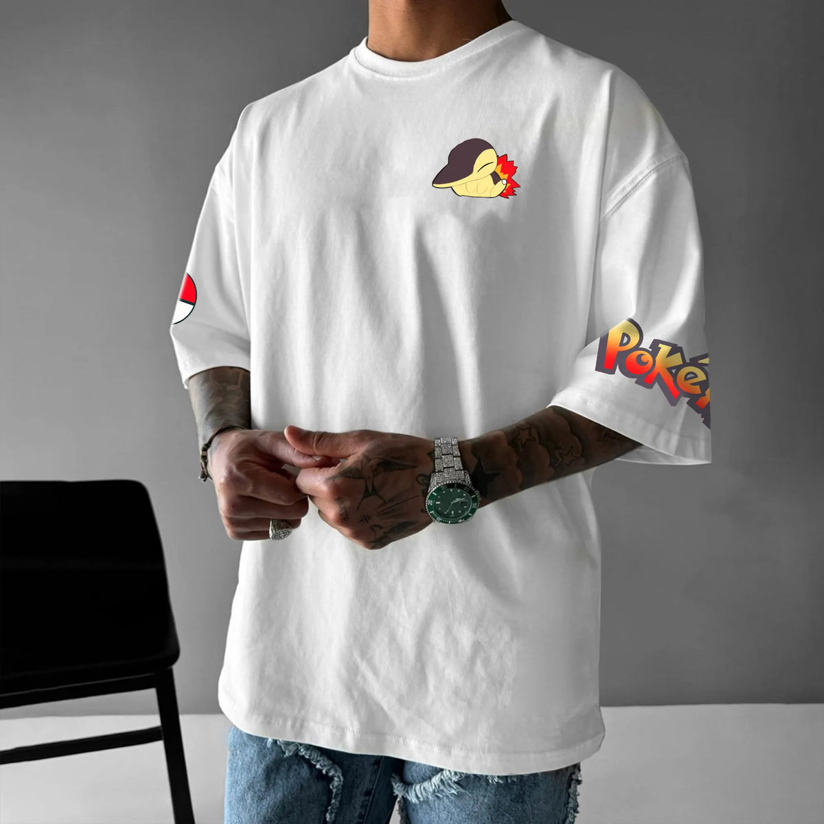 PKM-Unisex Anime Inspired Vintage T-Shirt