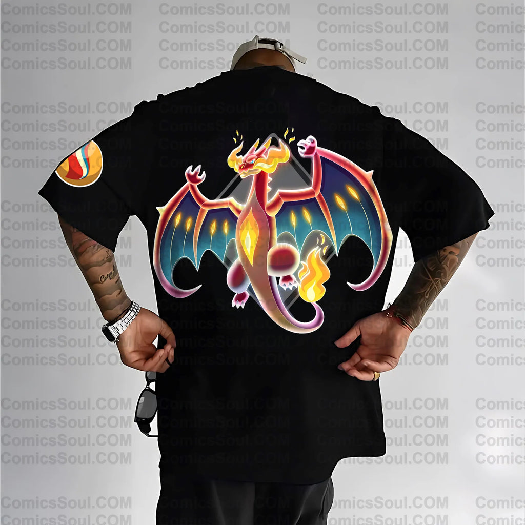 PKM-Unisex Anime Inspired Vintage T-Shirt
