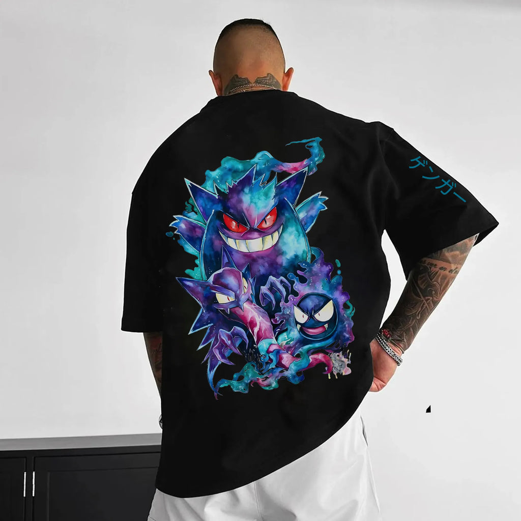 PKM-Unisex Anime Inspired Vintage T-Shirt