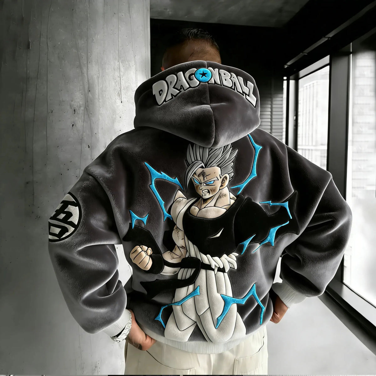 Dragon Ball Color Blocked Plush Hoodie