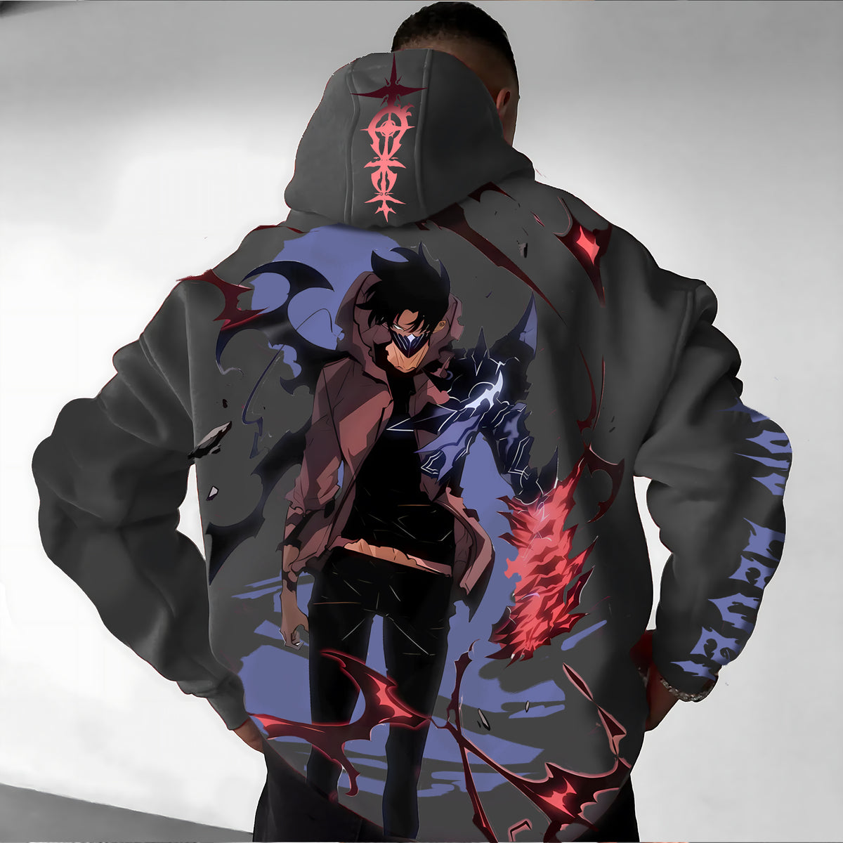 SL-Unisex Anime Graphic Streetwear Vintage Hoodie