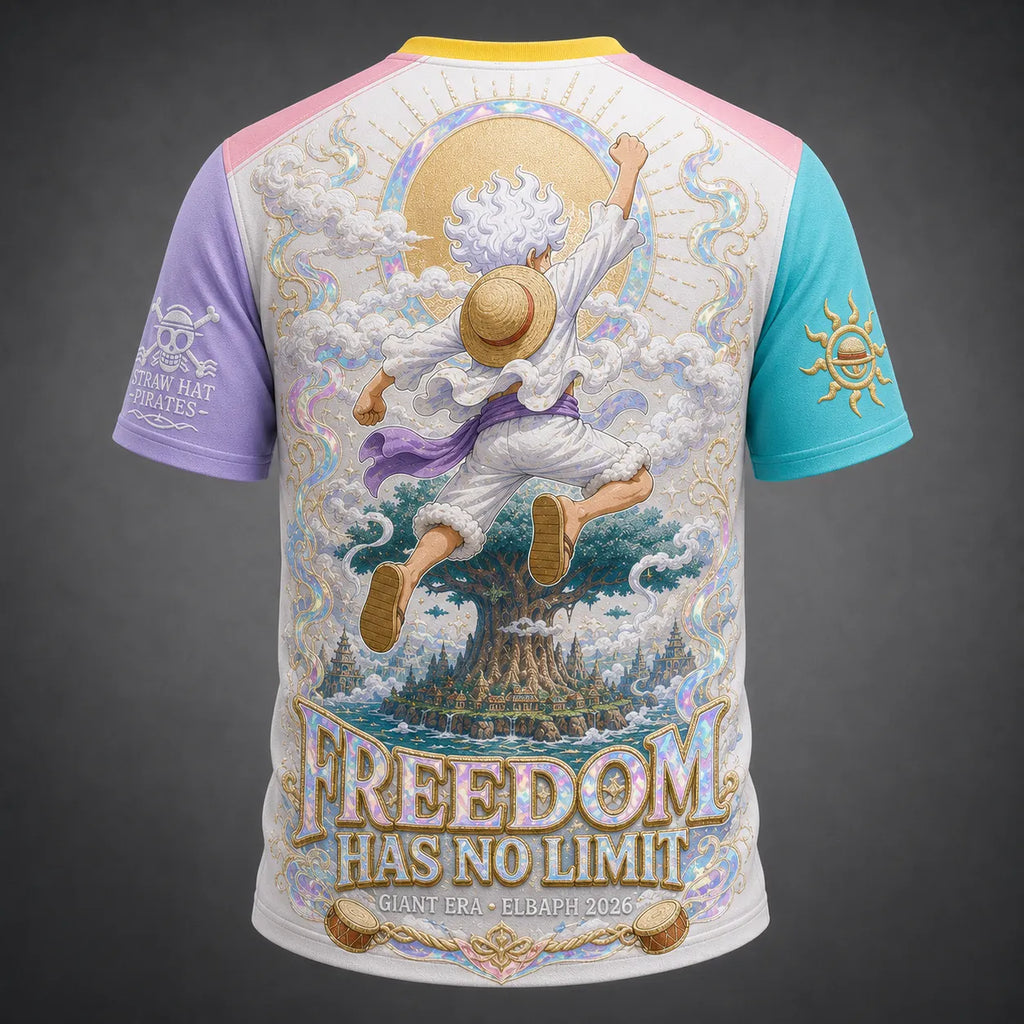 One Piece Pirate Crew Graphic Crew-Neck T-Shirt