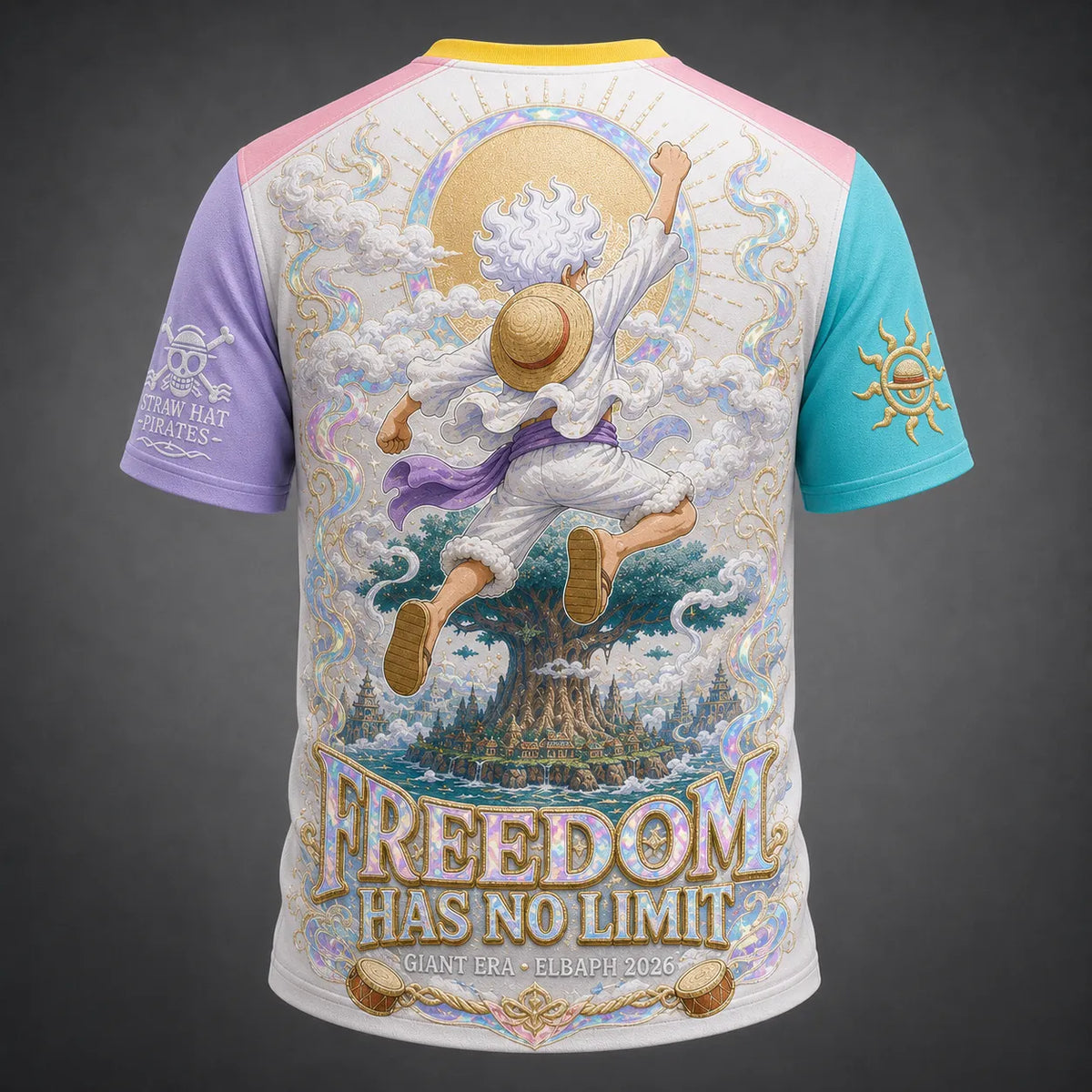 One Piece Pirate Crew Graphic Crew-Neck T-Shirt