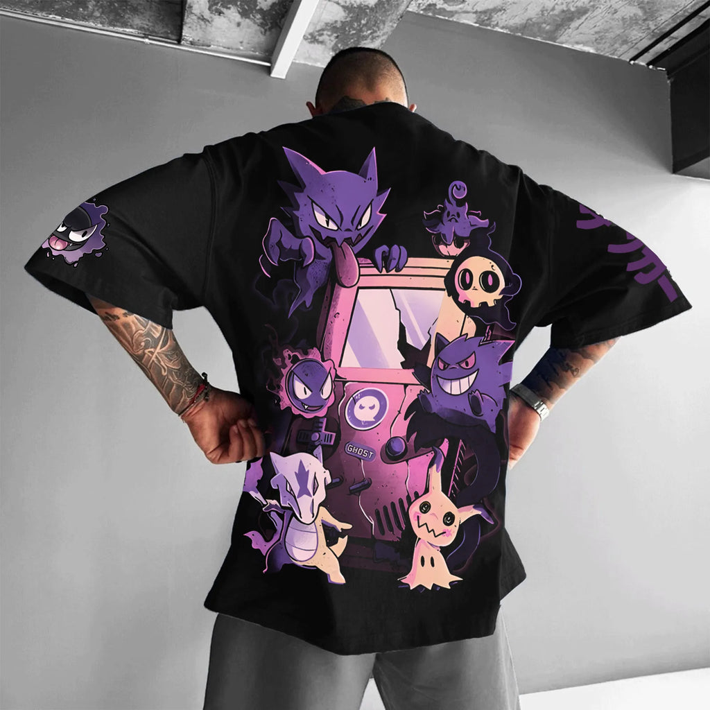 PKM-Unisex Anime Inspired Vintage T-Shirt