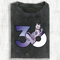 PKM-Unisex Anime Inspired Vintage Washed T-Shirt