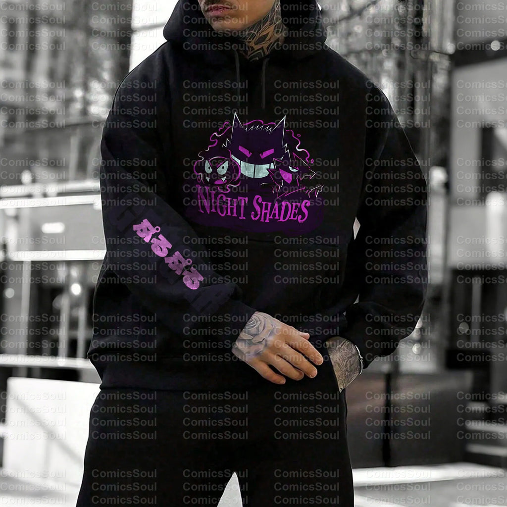 PKM-Unisex Anime Graphic Streetwear Vintage Hoodie