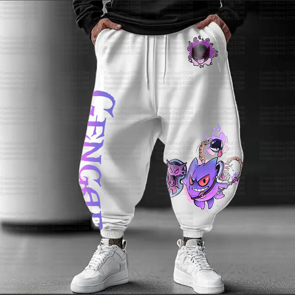 PKM-Unisex Anime Inspired Vintage Pants