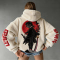 KNY Color-blocked Corduroy Hooded Sweatshirt