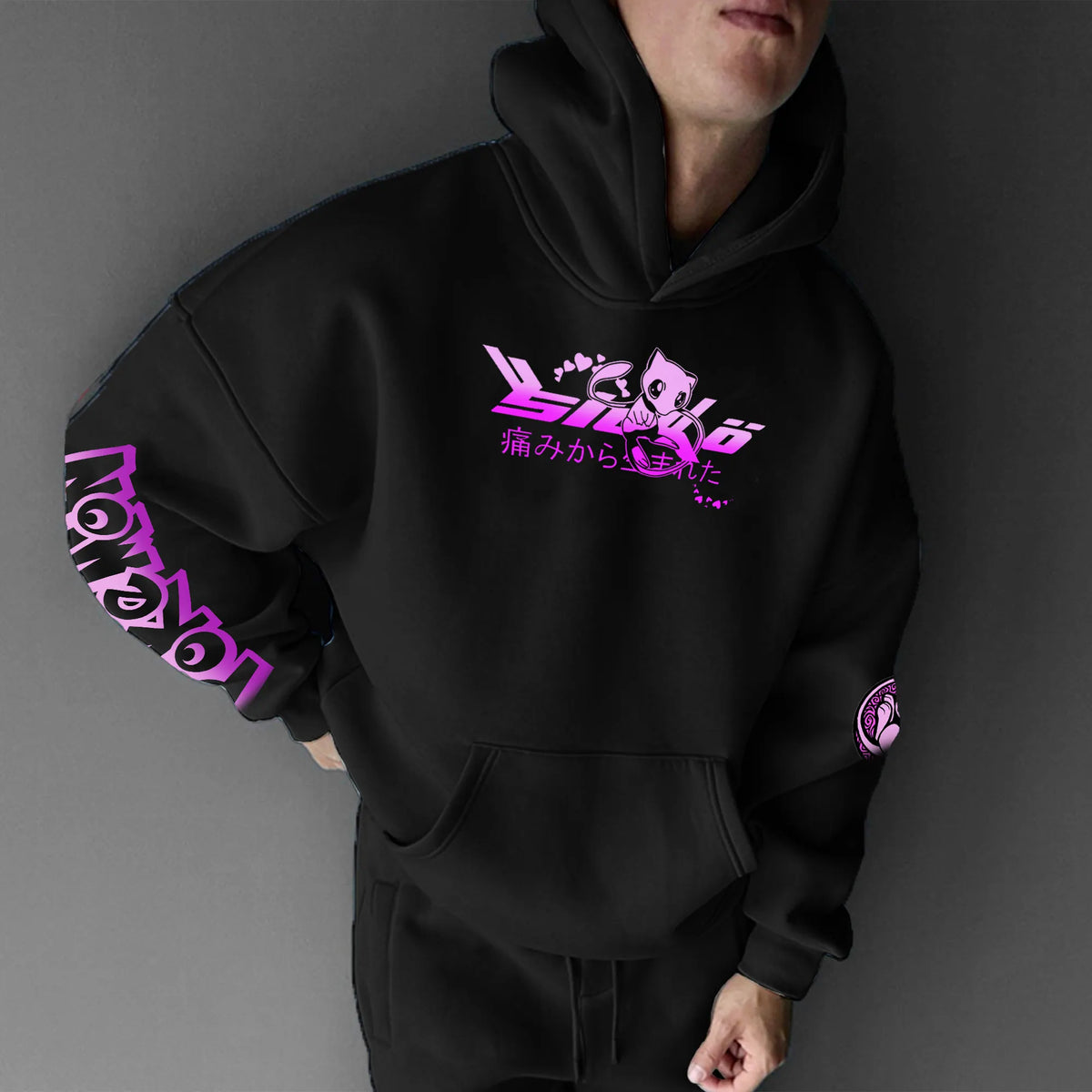 PKM-Unisex Anime Graphic Streetwear Vintage Hoodie