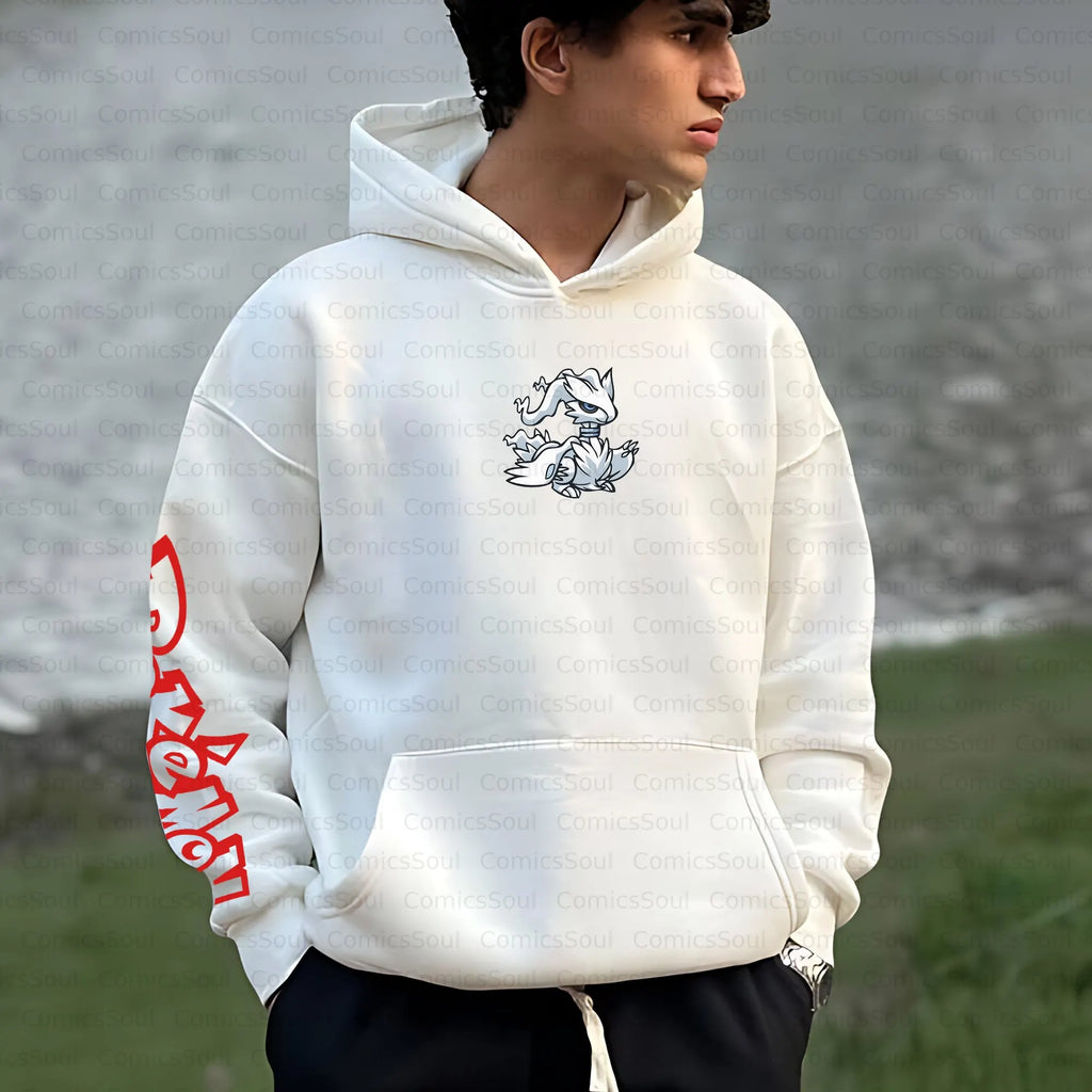 PKM-Unisex Anime Inspired Vintage Plush Hoodie