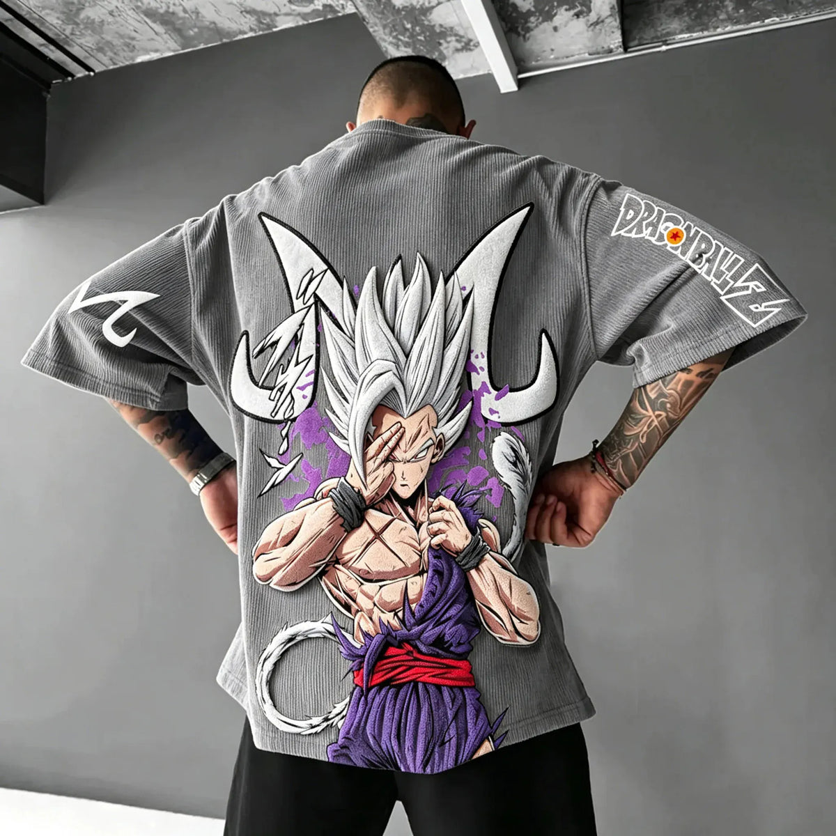 Dragon Ball Unisex Anime Inspired Vintage Corduroy T-Shirt