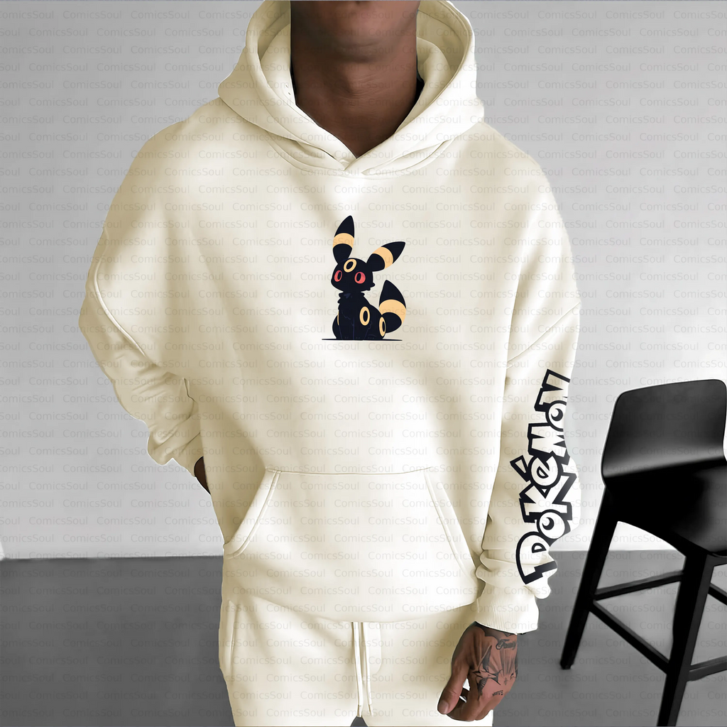PKM-Unisex Anime Inspired Vintage Plush Hoodie