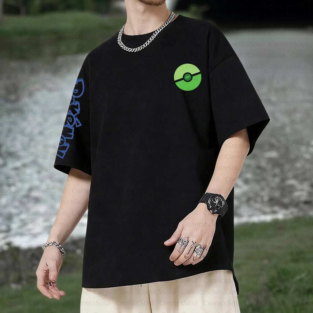 PKM-Unisex Anime Inspired Vintage T-Shirt