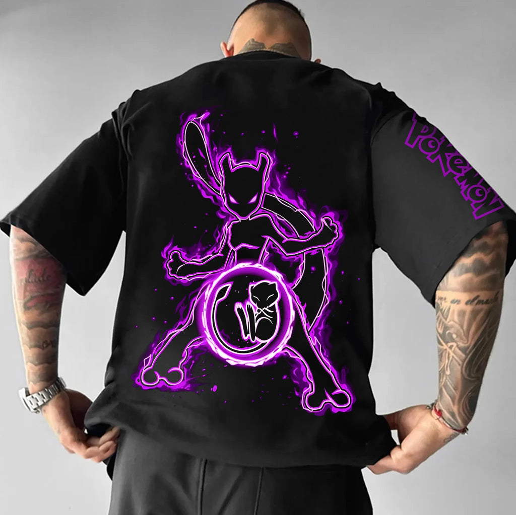 PKM-Unisex Anime Inspired Vintage T-Shirt