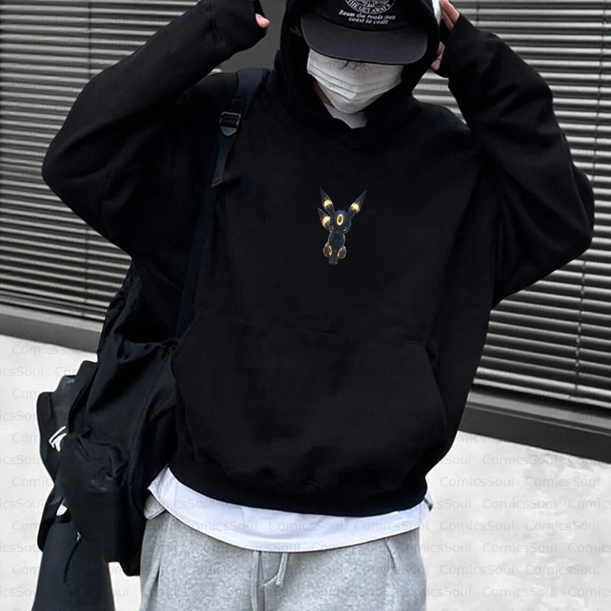PKM-Unisex Anime Inspired Vintage Plush Hoodie