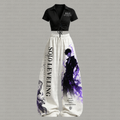 SL-Drawstring Short Sleeve Top & Long Pants Two-Piece Set