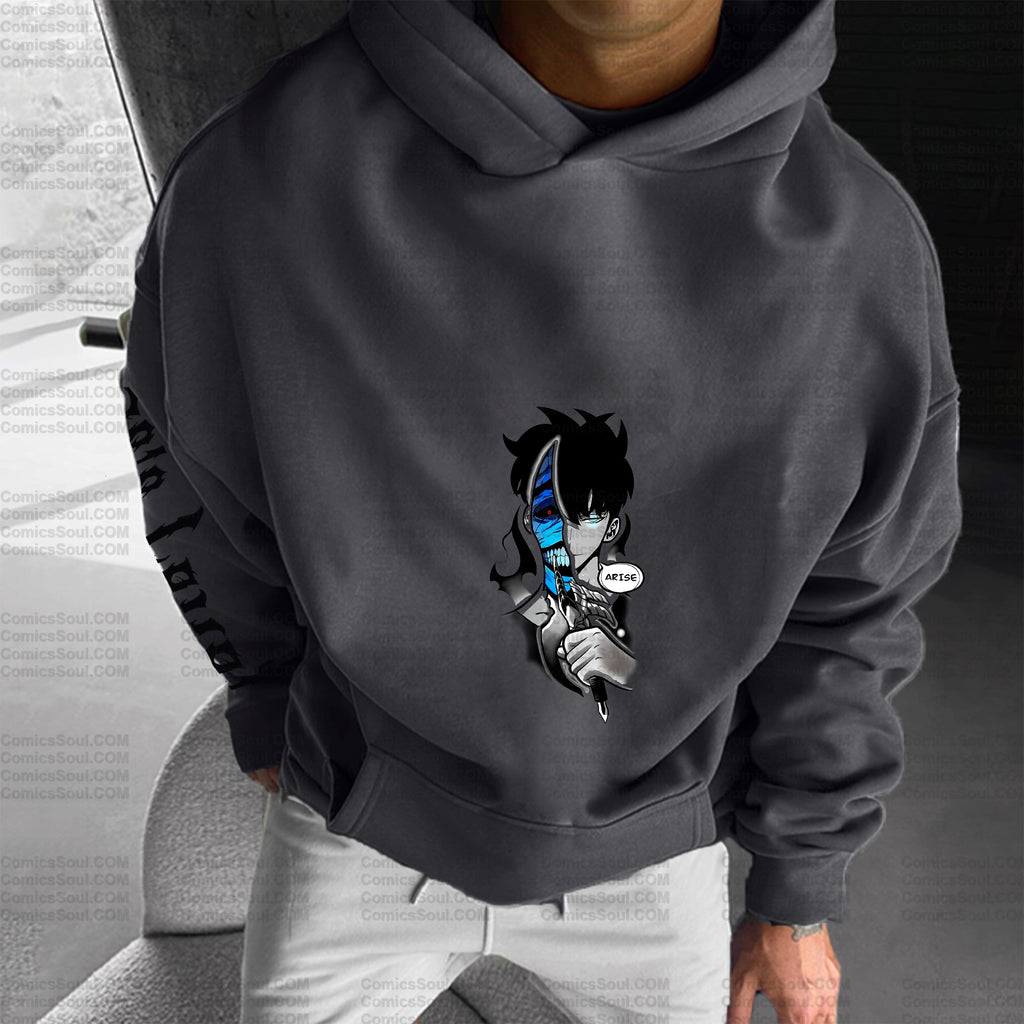 SL-Unisex Graphic Streetwear Vintage Plush Hoodie
