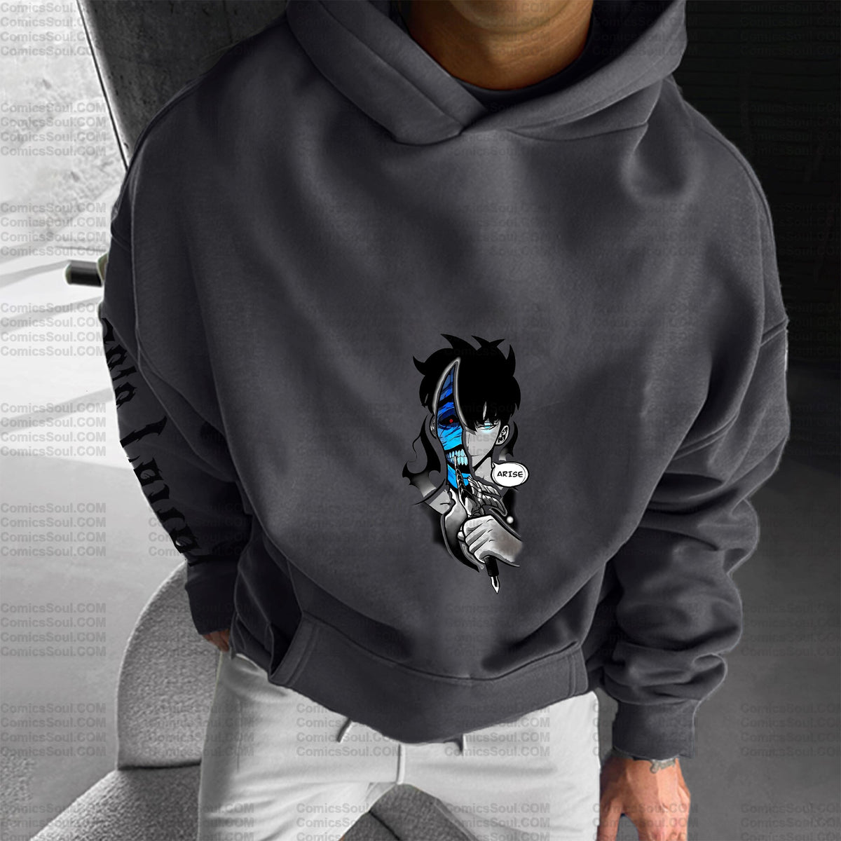 SL-Unisex Graphic Streetwear Vintage Plush Hoodie