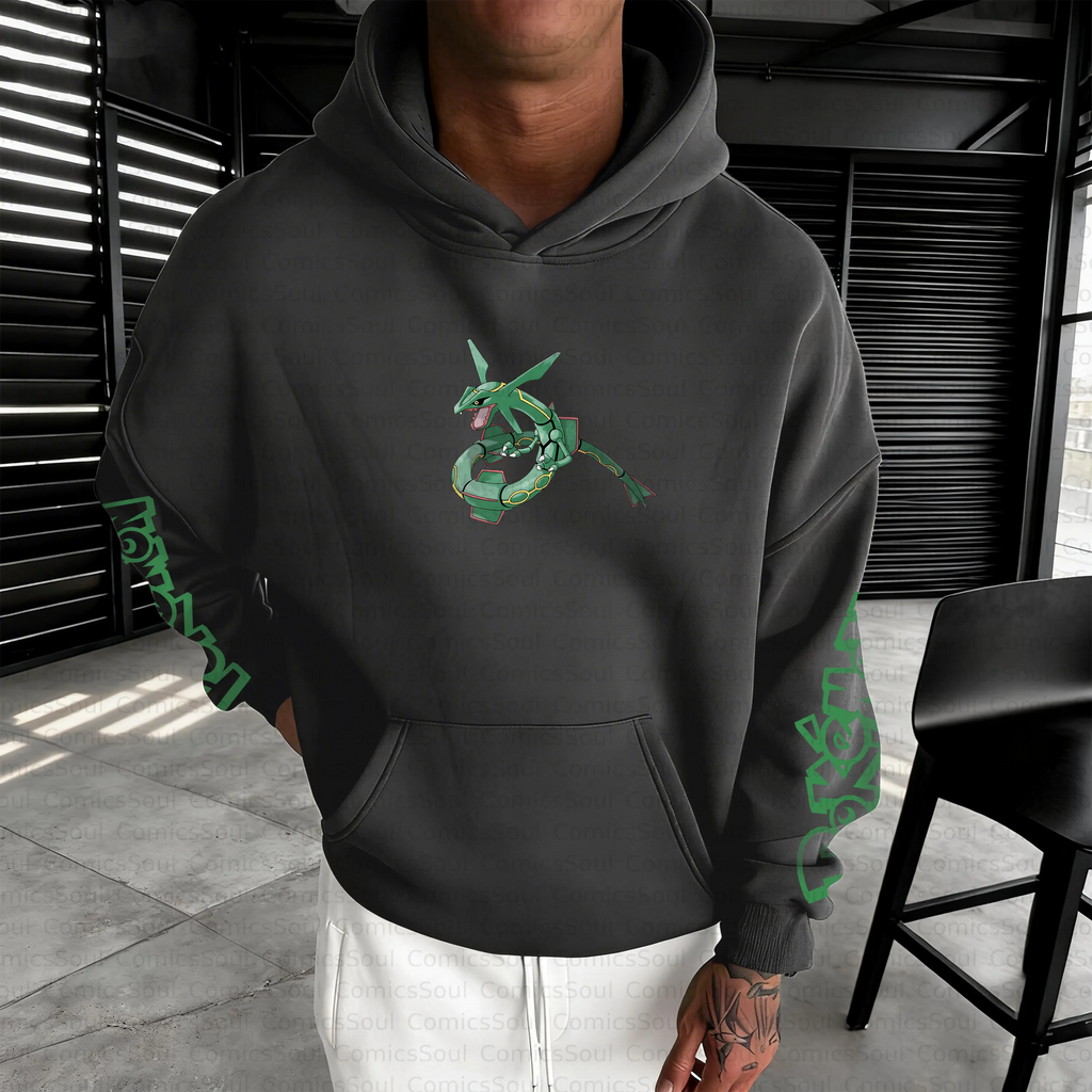 PKM-Unisex Anime Inspired Vintage Plush Hoodie