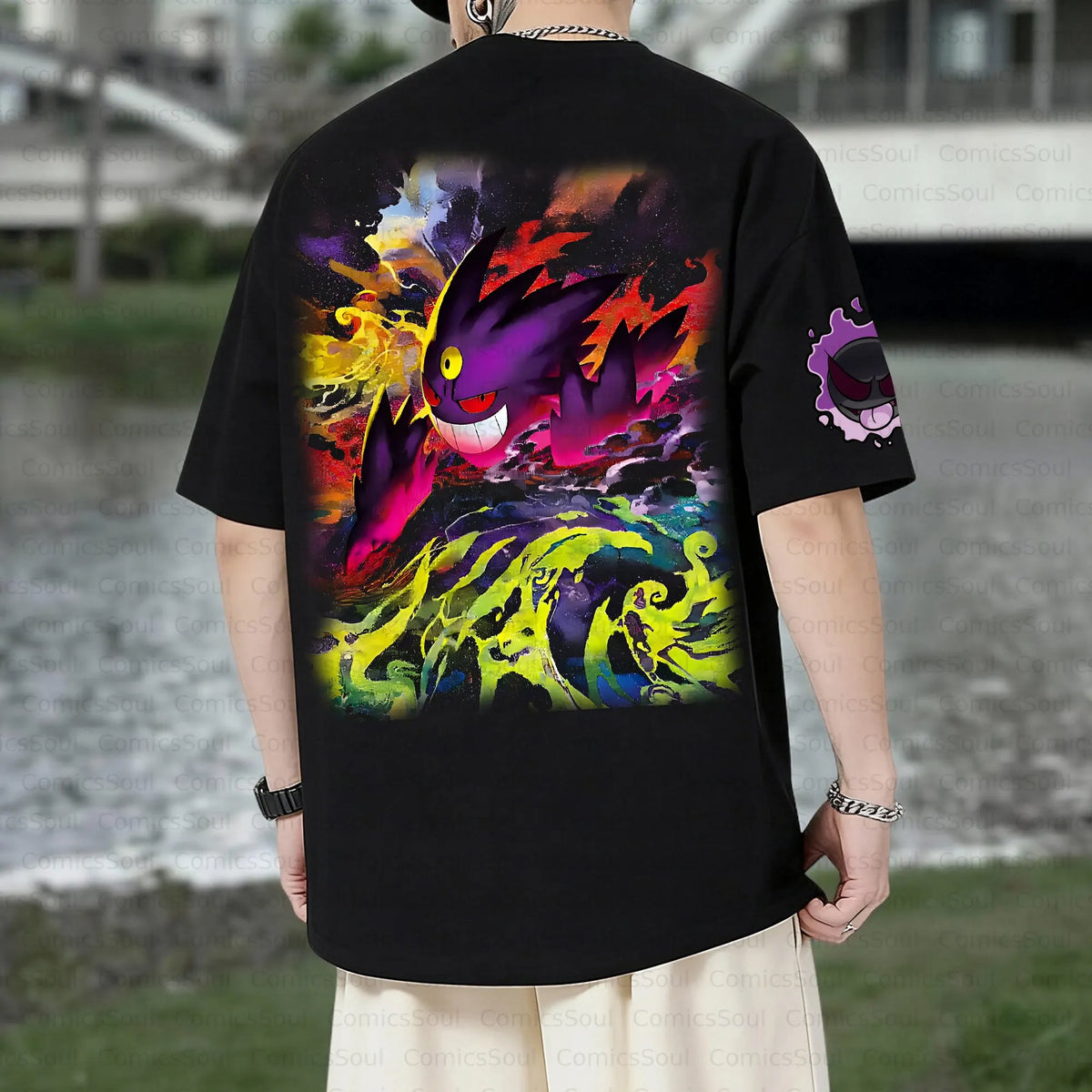 PKM-Unisex Anime Inspired Vintage T-Shirt