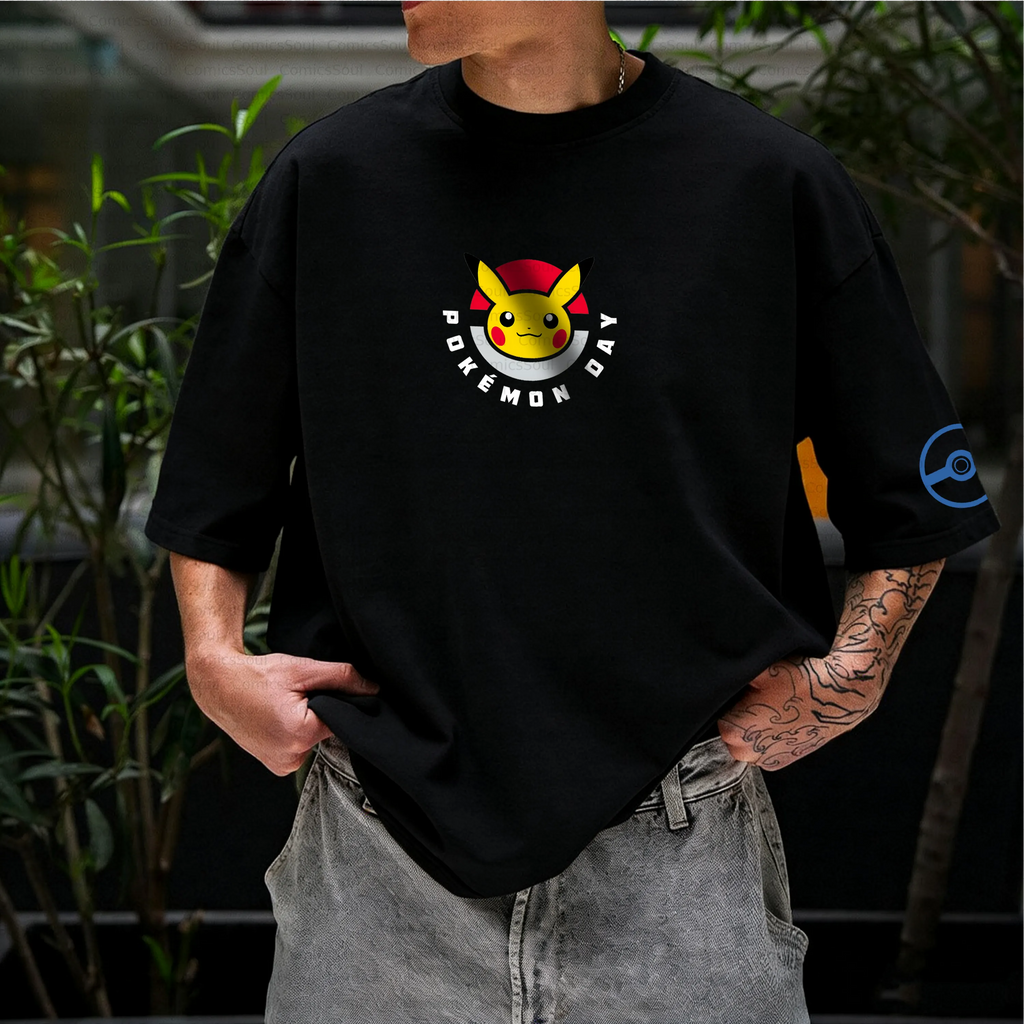 PKM-Unisex Anime Inspired Vintage T-Shirt