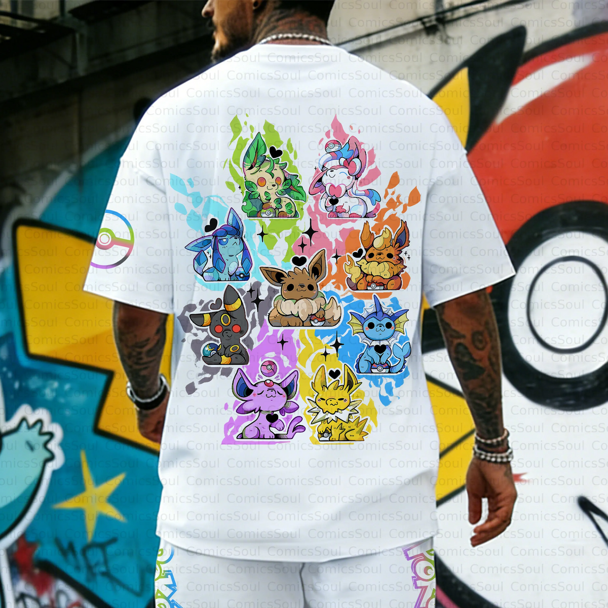 PKM-Unisex Anime Inspired Vintage T-Shirt