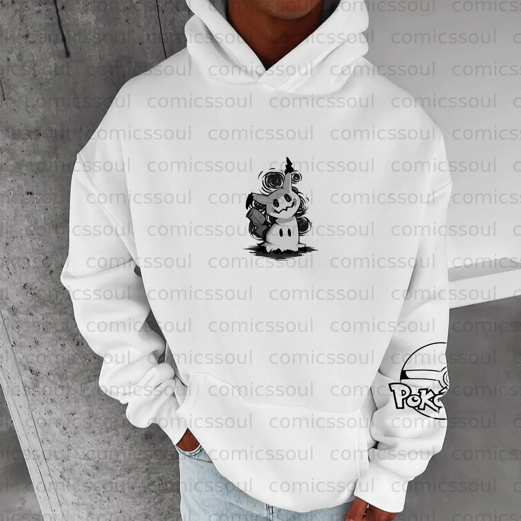 PKM-Unisex Anime Graphic Streetwear Vintage Hoodie
