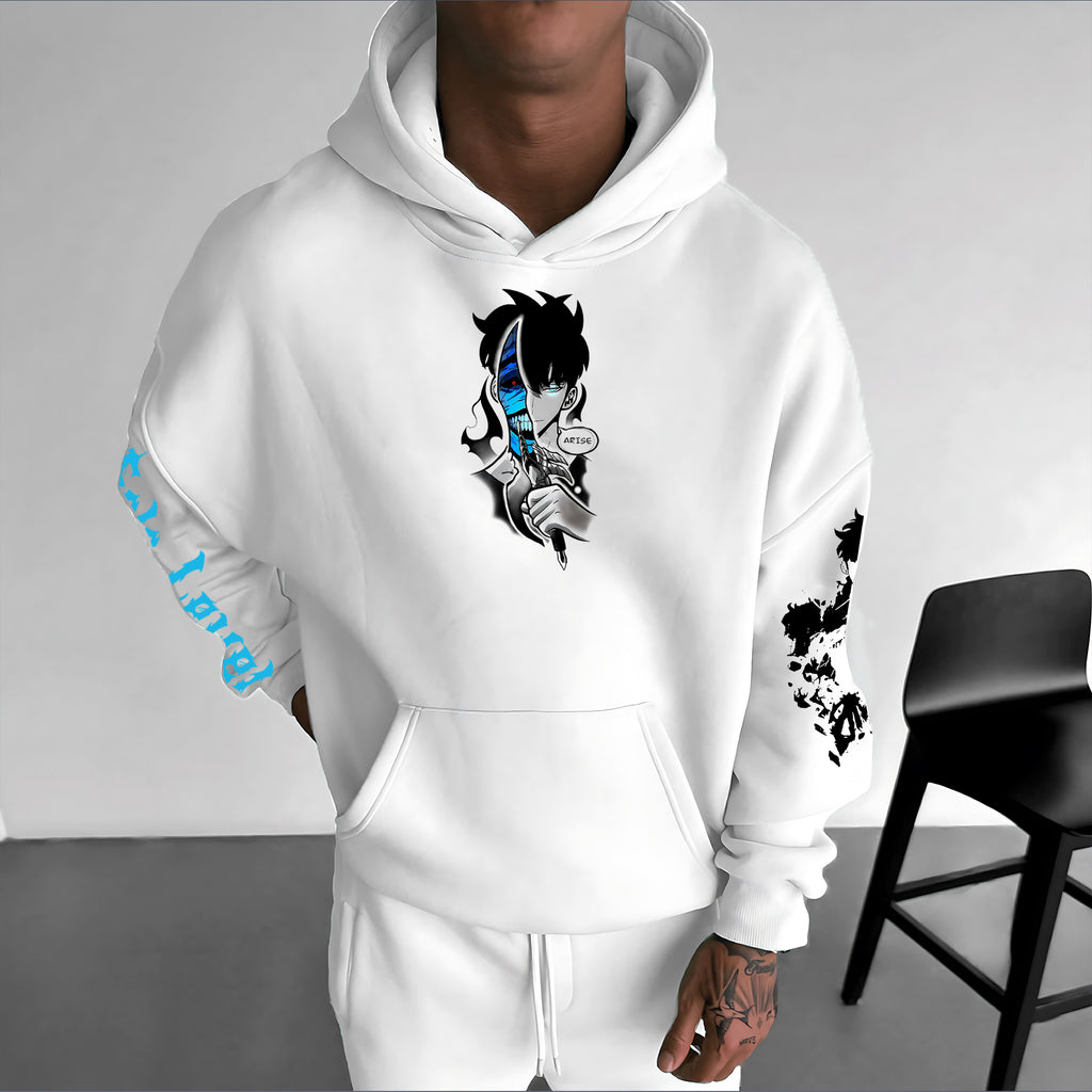 SL-Unisex Anime Graphic Streetwear Vintage Hoodie