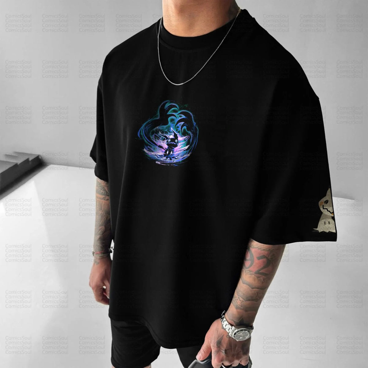 PKM-Unisex Anime Inspired Vintage T-Shirt
