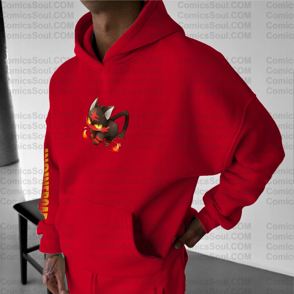 PKM-Unisex Anime Graphic Streetwear Vintage Hoodie