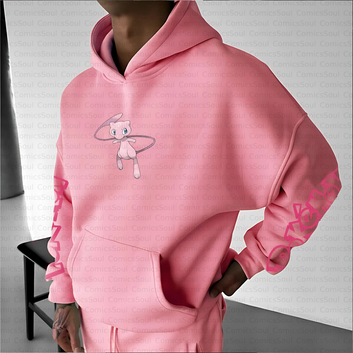 PKM-Unisex Anime Inspired Vintage Plush Hoodie
