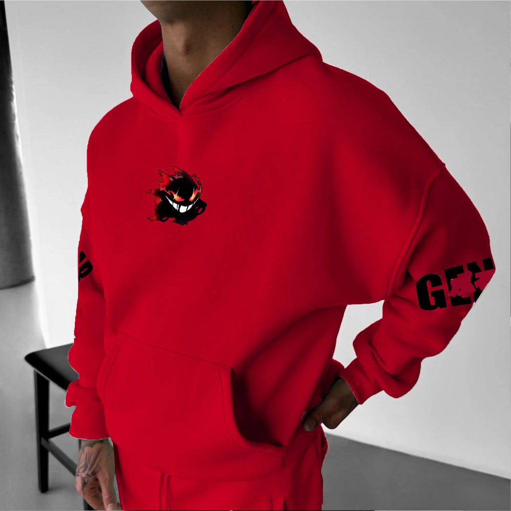 PKM-Unisex Anime Graphic Streetwear Vintage Hoodie