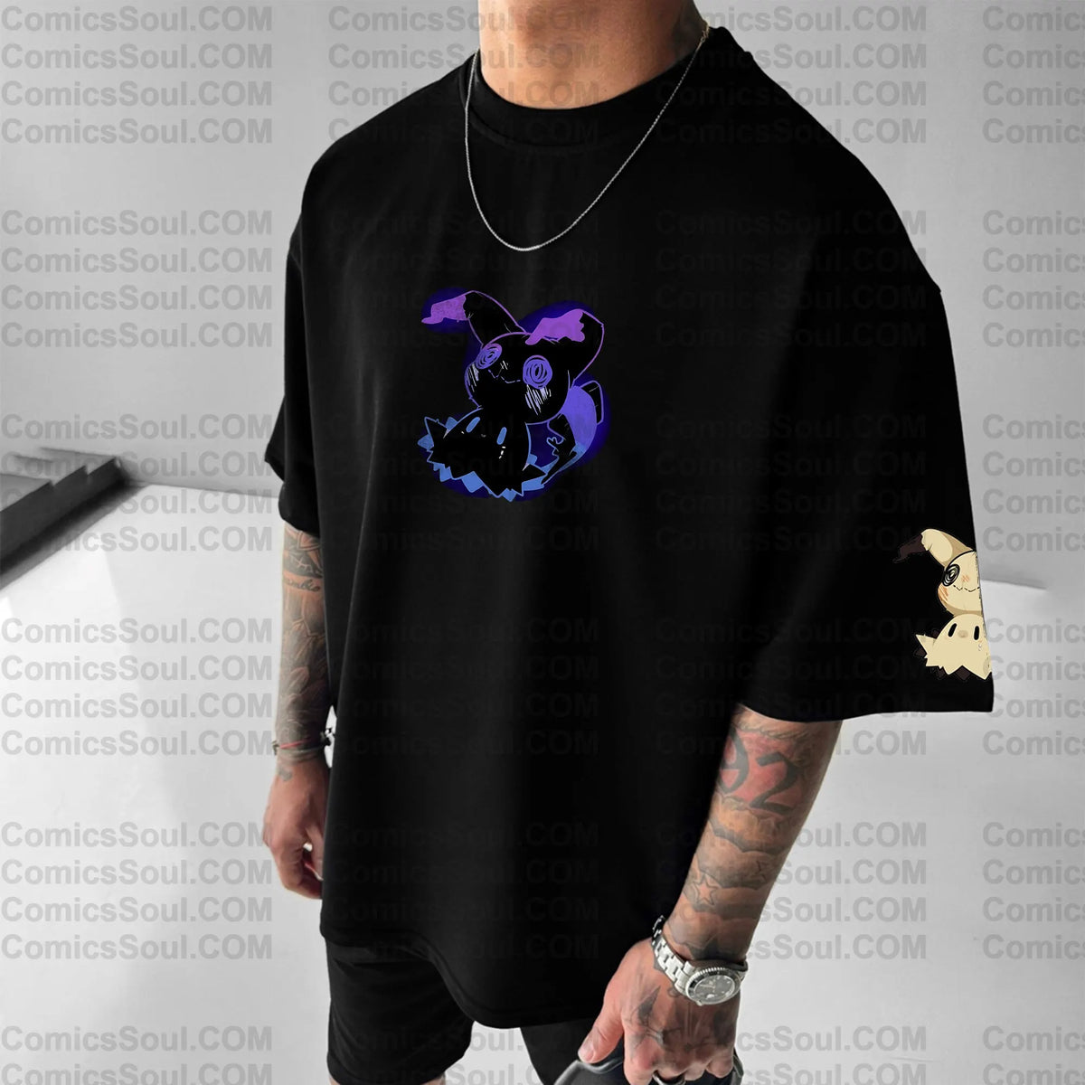 PKM-Unisex Anime Inspired Vintage T-Shirt
