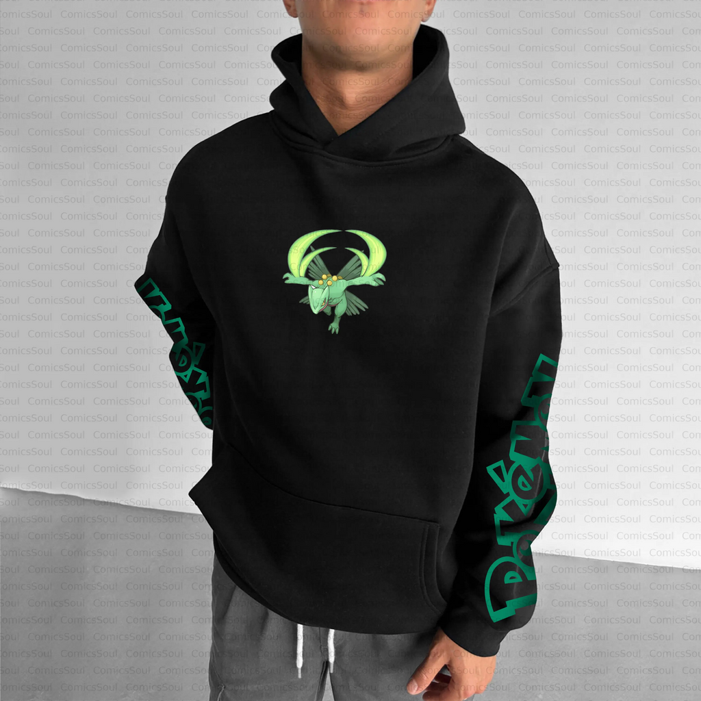 PKM-Unisex Anime Inspired Vintage Plush Hoodie