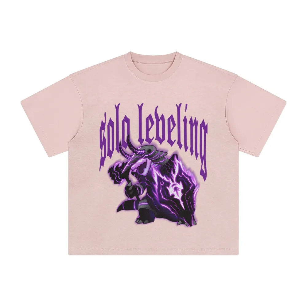 SL-Unisex Anime Inspired Washed  Vintage T-Shirt