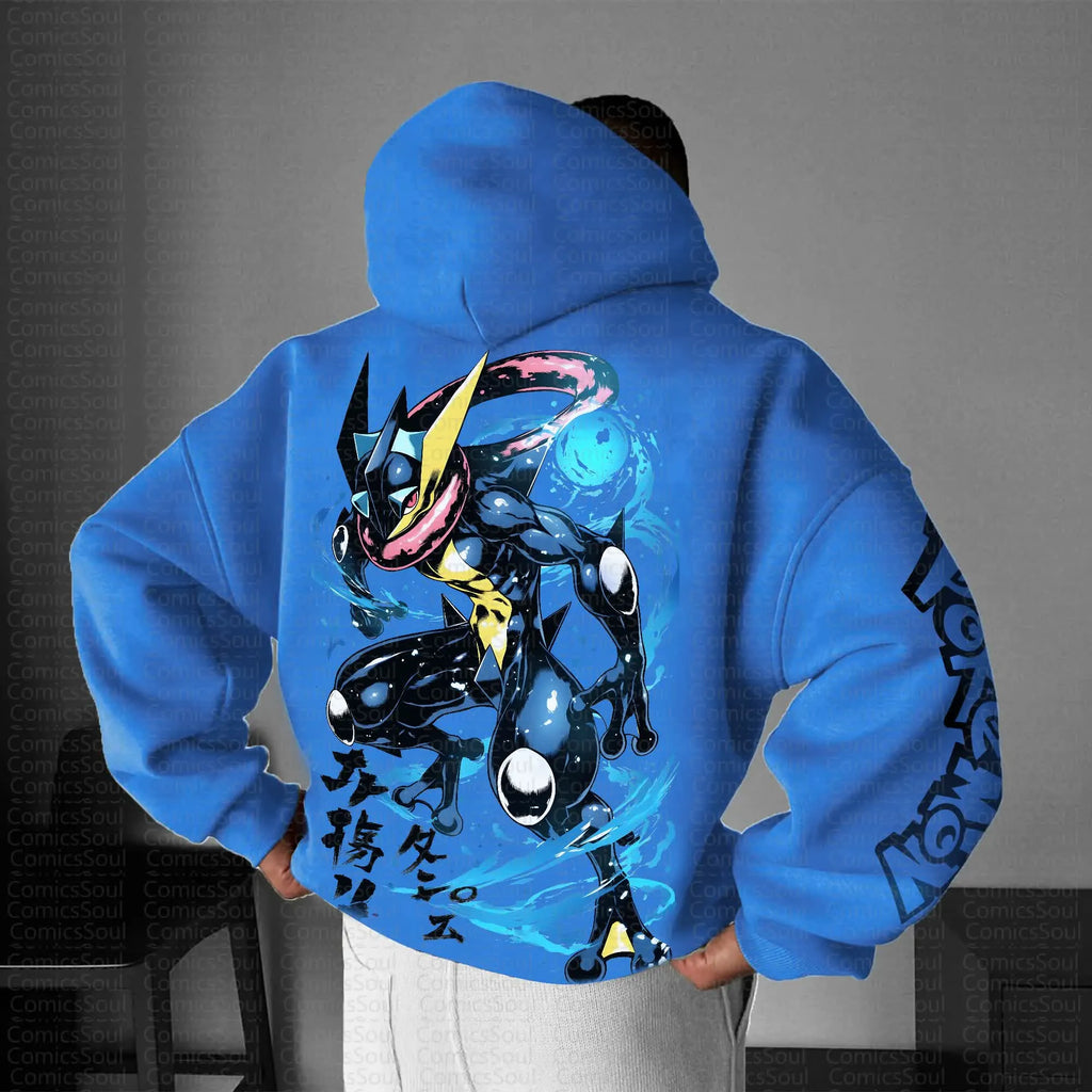PKM-Unisex Anime Graphic Streetwear Vintage Hoodie