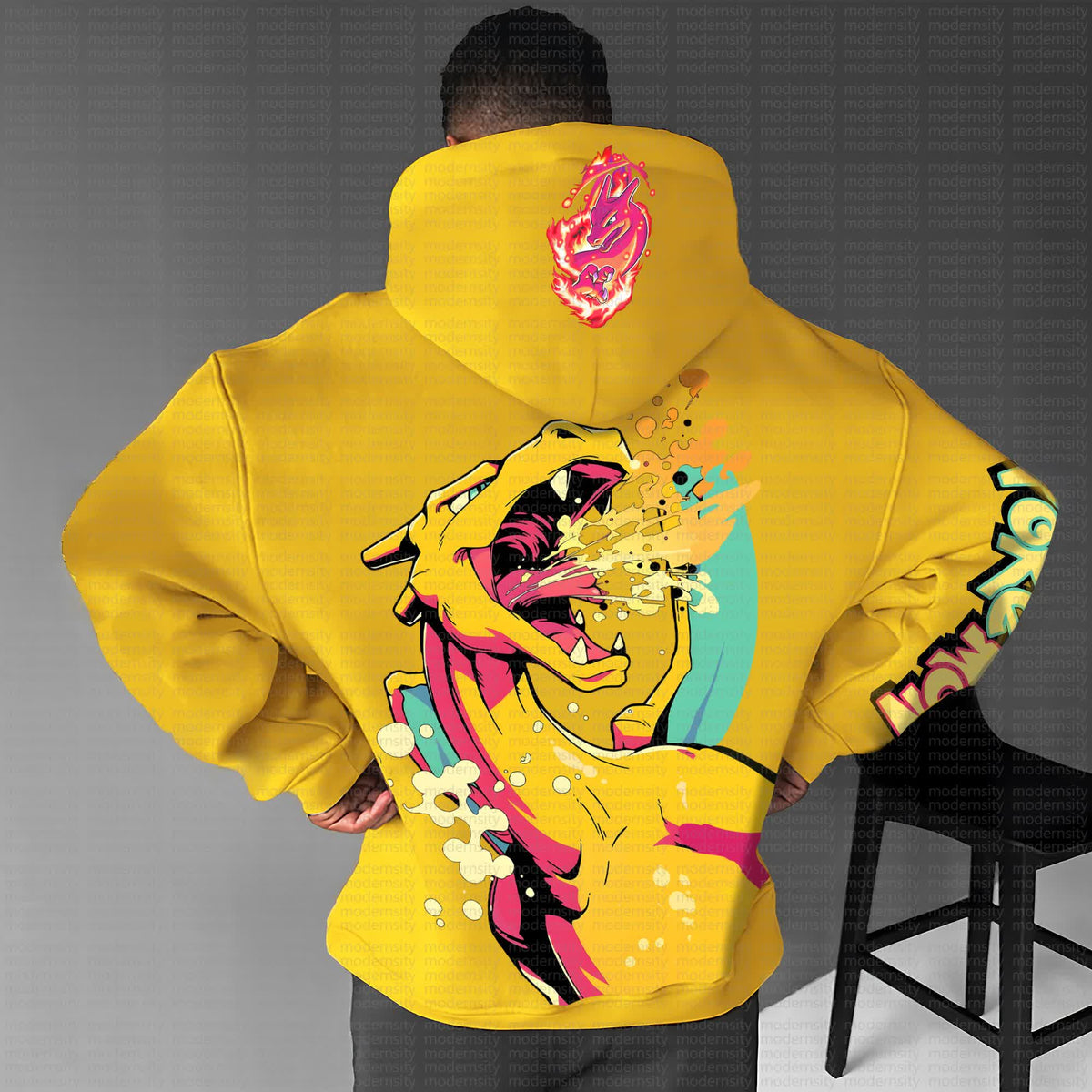 PKM-Unisex Anime Graphic Streetwear Vintage Hoodie