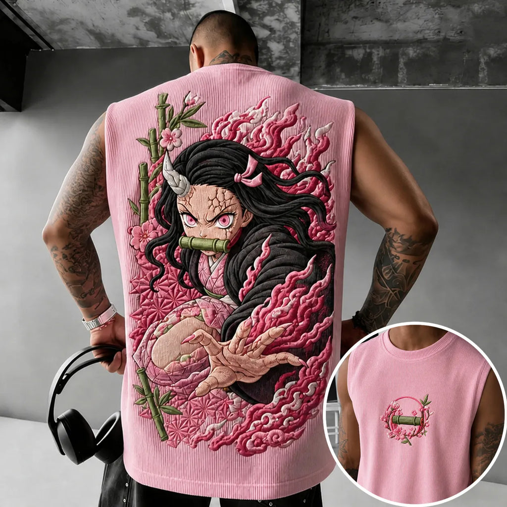 KNY Unisex Anime-print Tank Top