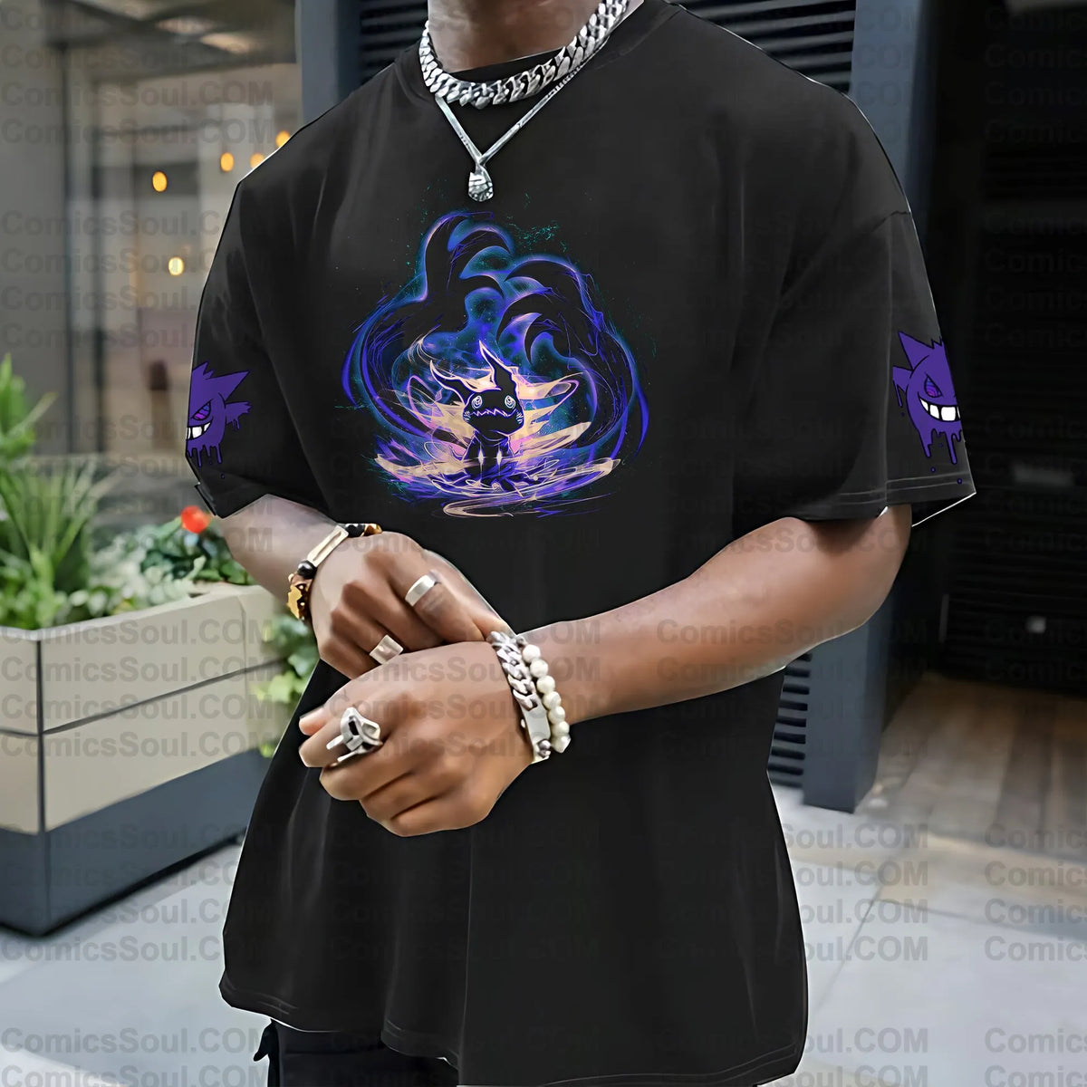 PKM-Unisex Anime Inspired Vintage T-Shirt