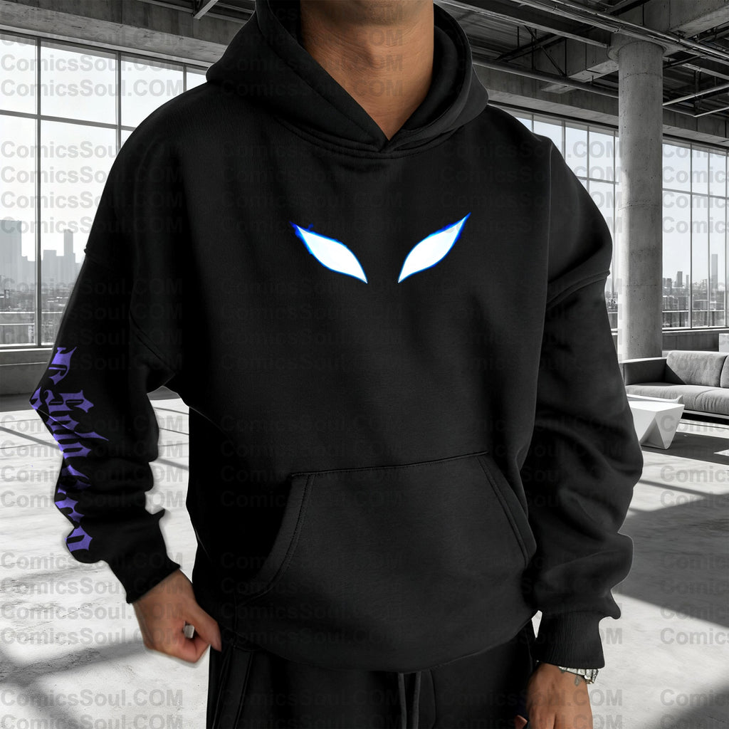 SL-Unisex Anime Graphic Streetwear Wintage Plush Hoodie