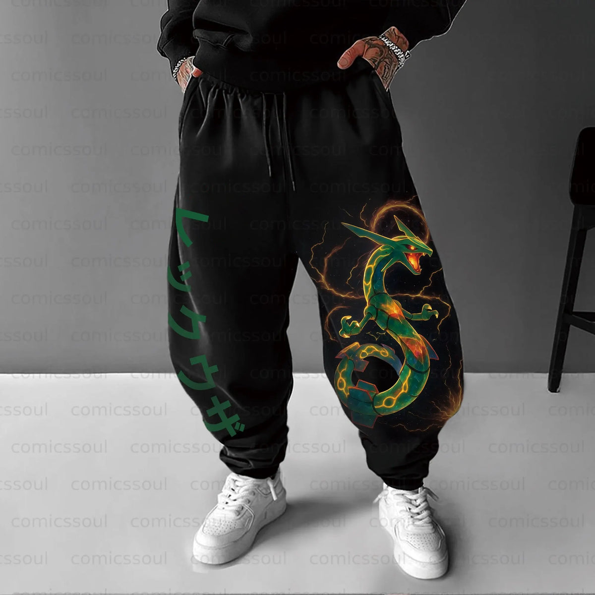 PKM-Unisex Anime Inspired Vintage Pants