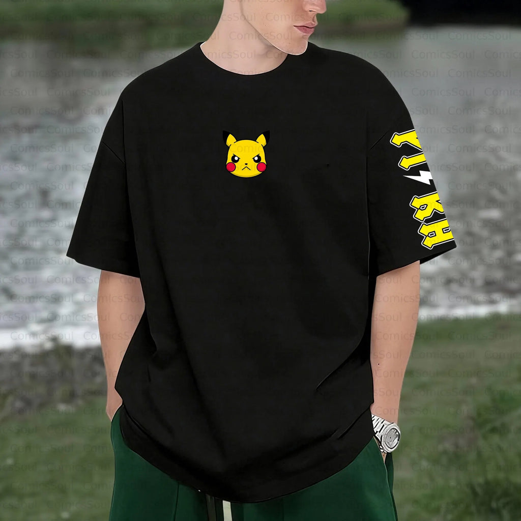PKM-Unisex Anime Inspired Vintage T-Shirt