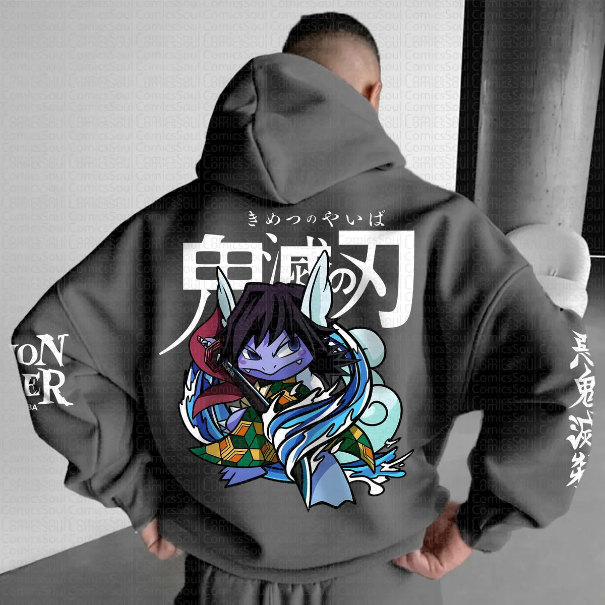 PKM-Unisex Anime Graphic Streetwear Vintage Hoodie