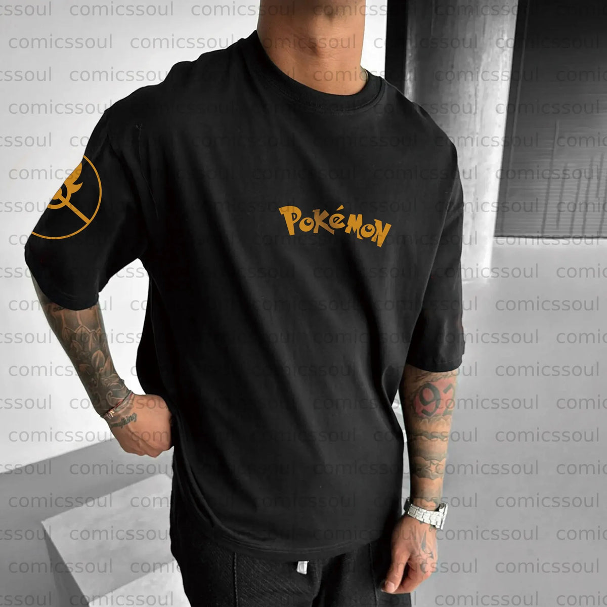 PKM-Unisex Anime Inspired Vintage T-Shirt