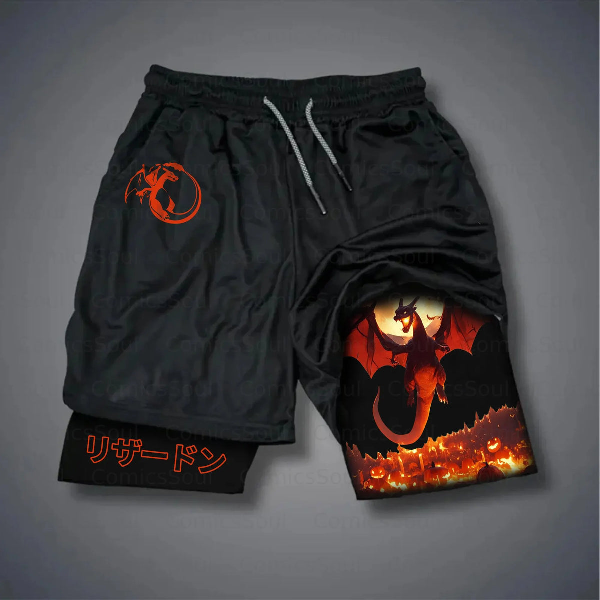 PKM-Unisex Casual Halloween Anime Streetwear Shorts