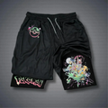PKM-Unisex Casual Anime Style Shorts
