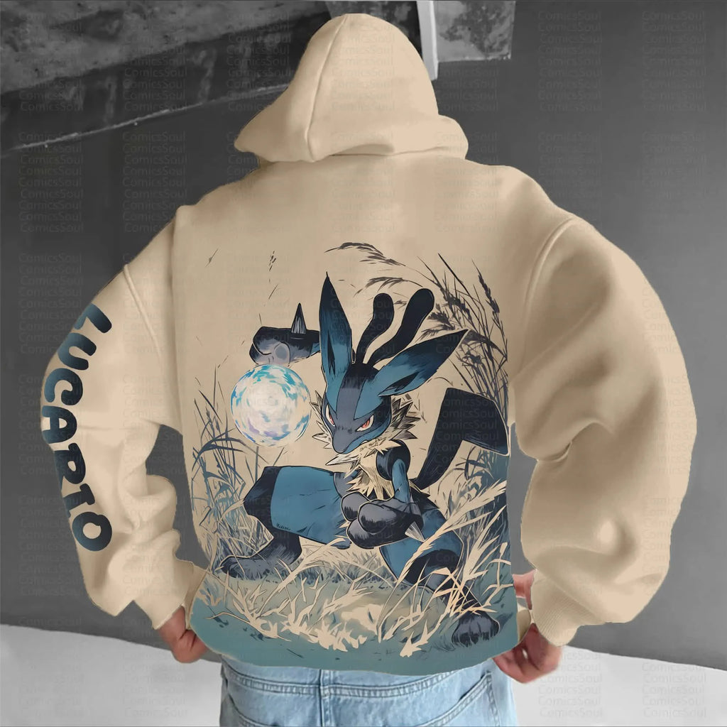 PKM-Unisex Anime Graphic Streetwear Vintage Hoodie