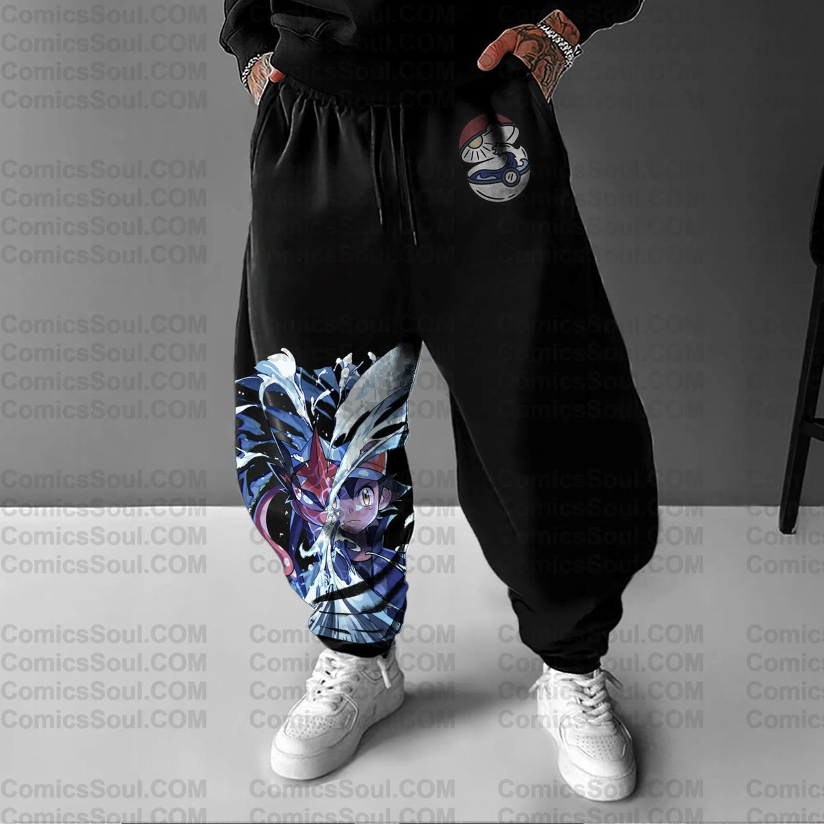 PKM-Unisex Anime Inspired Vintage Pants